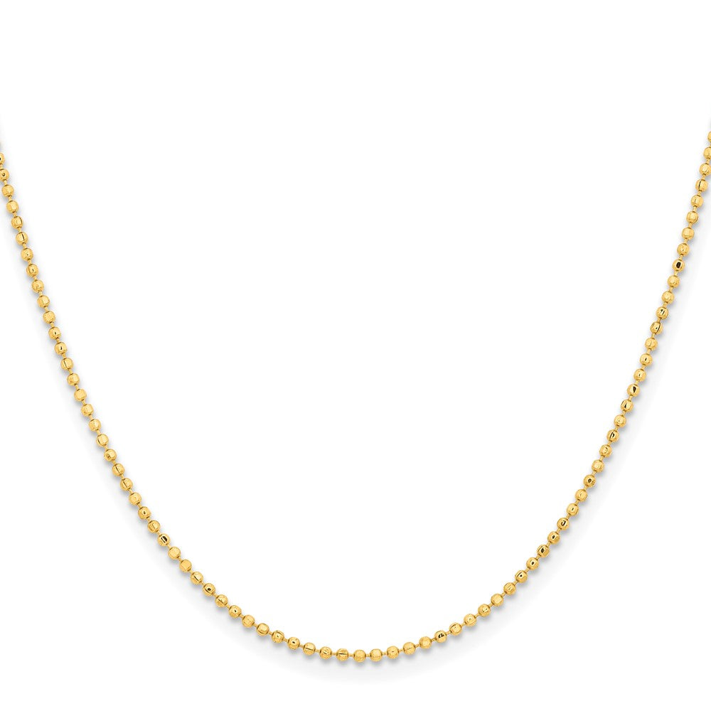 Chisel Gold-tone Brass 1.50mm Plated Ball Chain