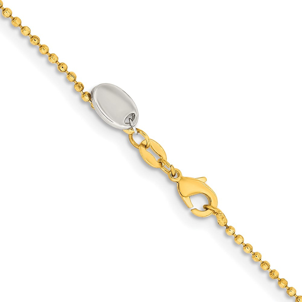 Chisel Gold-tone Brass 1.50mm Plated Ball Chain