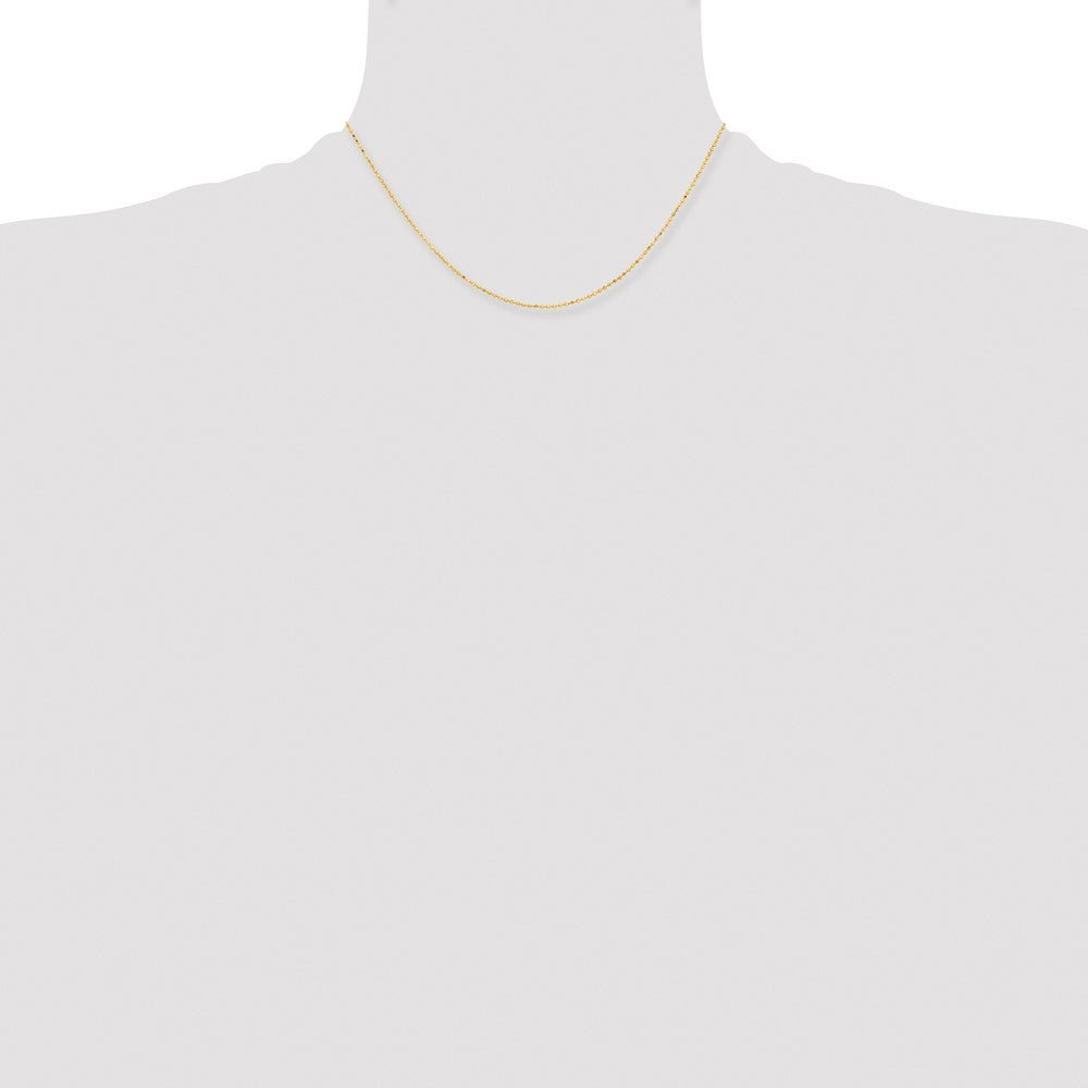Chisel Gold-tone Brass 1.50mm Plated Ball Chain