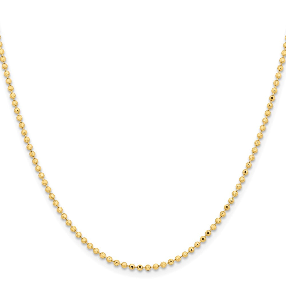 Chisel Gold-tone Brass 2.00mm Plated Ball Chain