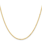 Chisel Gold-tone Brass 2.00mm Plated Ball Chain
