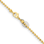 Chisel Gold-tone Brass 2.00mm Plated Ball Chain