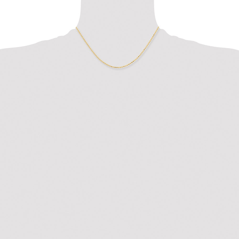 Chisel Gold-tone Brass 2.00mm Plated Ball Chain