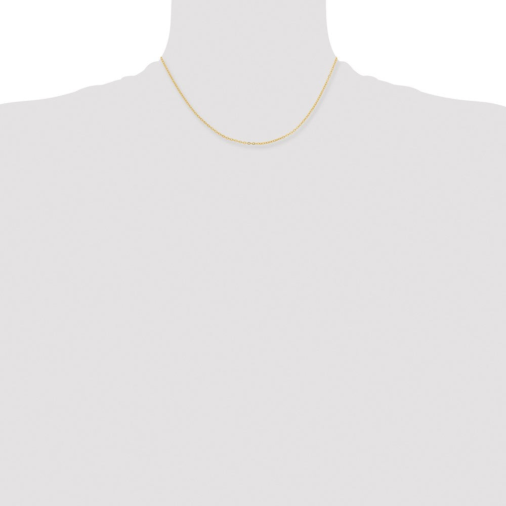Chisel Gold-tone Brass 1.70mm Plated Rolo Chain
