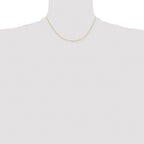 Chisel Gold-tone Brass 1.70mm Plated Rolo Chain
