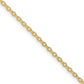 Chisel Gold-tone Brass 1.70mm Plated Rolo Chain