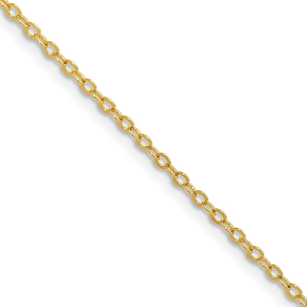 Chisel Gold-tone Brass 1.70mm Plated Rolo Chain