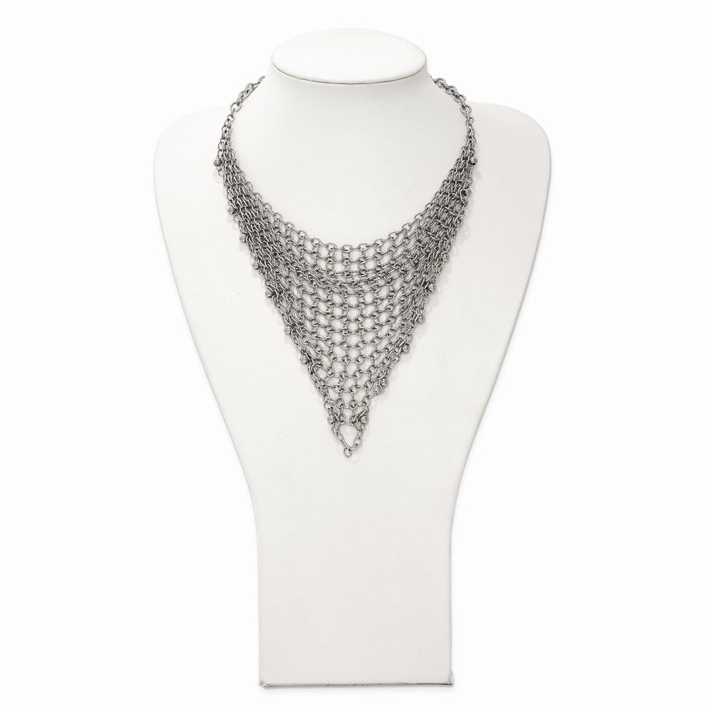 Stainless Steel Polished Multi Chain Necklace