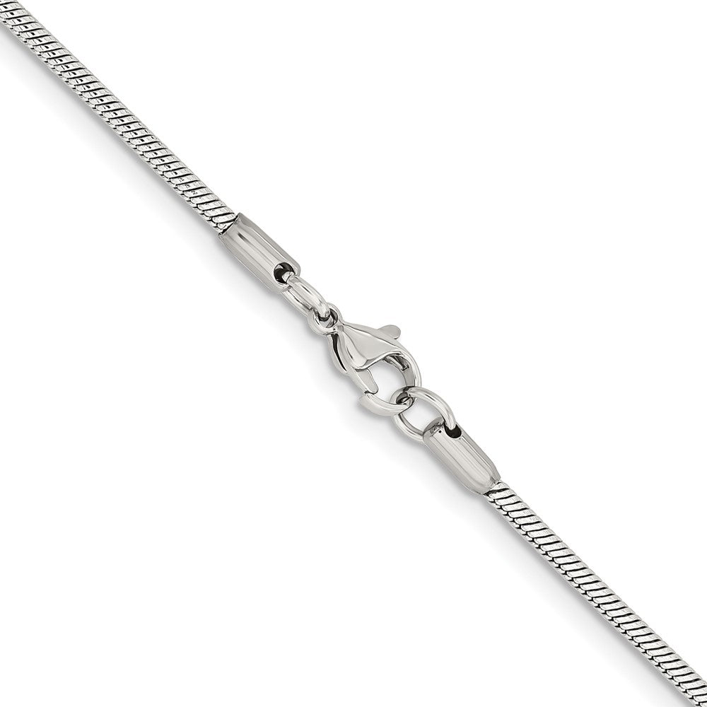 Chisel Stainless Steel Polished 2mm Snake Chain
