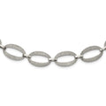 Stainless Steel Polished Laser Cut w/ ext Necklace