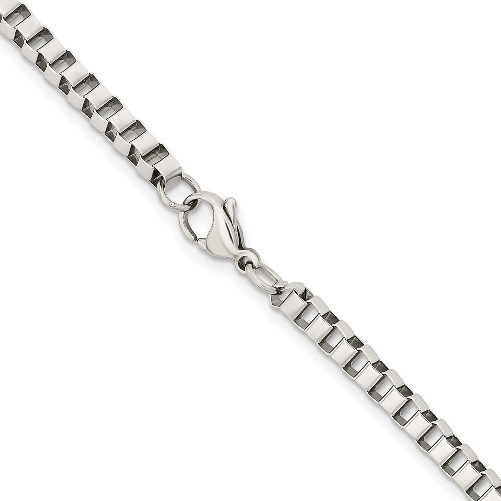 Chisel Stainless Steel Polished 4mm Box Chain