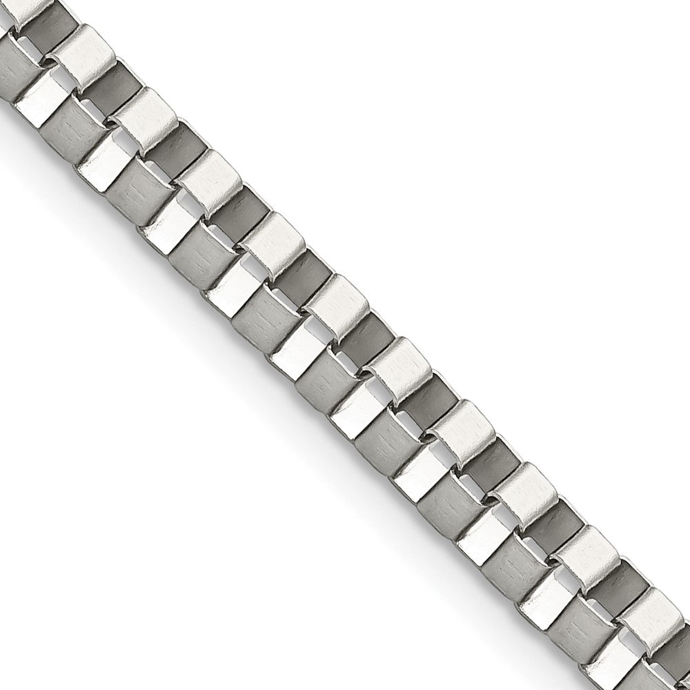 Chisel Stainless Steel Polished 4mm Box Chain