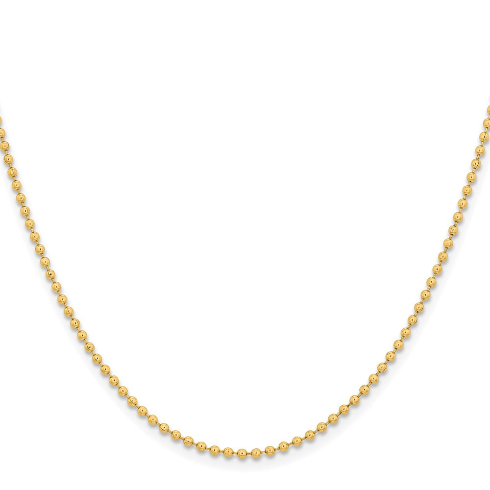 Chisel Stainless Steel Polished Yellow IP-plated 2mm Ball Chain