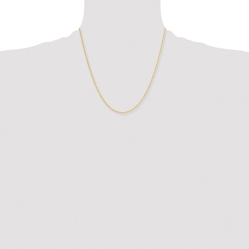 Chisel Stainless Steel Polished Yellow IP-plated 2mm Ball Chain