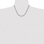 Chisel Stainless Steel Polished Black IP-plated 3mm Ball Chain
