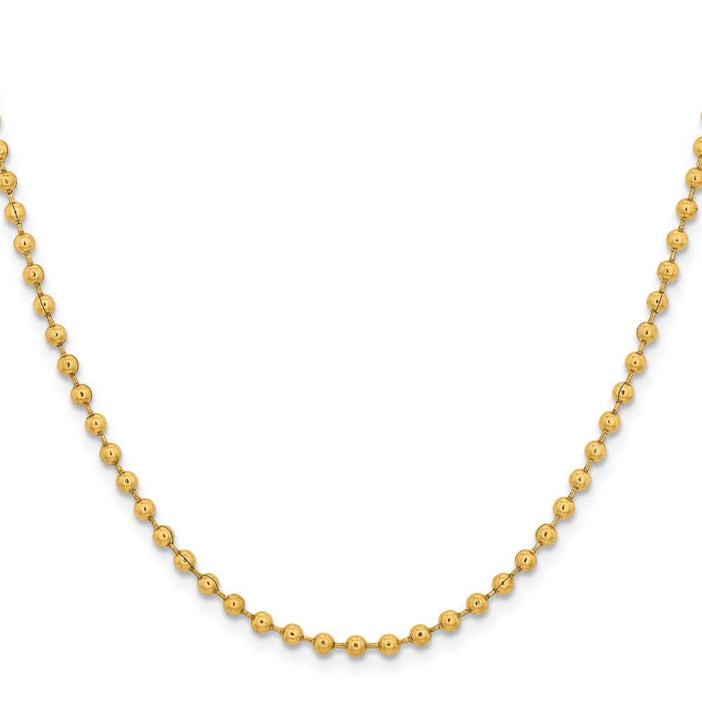 Chisel Stainless Steel Polished Yellow IP-plated 3mm Ball Chain