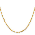 Chisel Stainless Steel Polished Yellow IP-plated 3mm Ball Chain