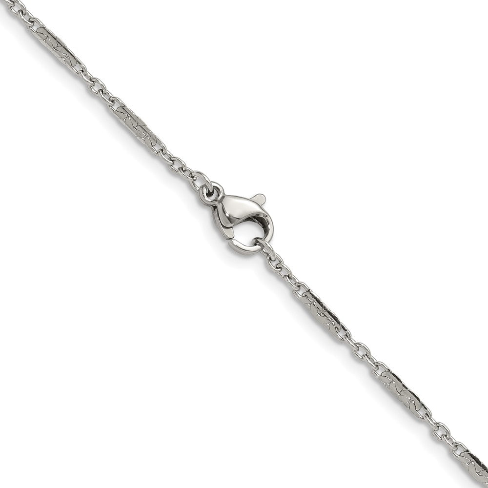 Chisel Stainless Steel Polished 1.8mm Fancy Link Chain