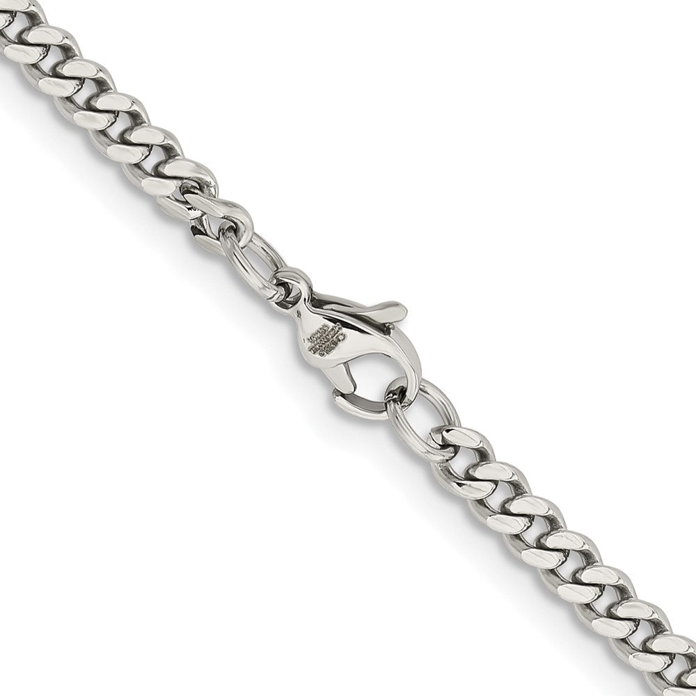 Chisel Stainless Steel Polished 4mm Curb Chain