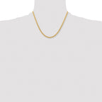 Chisel Stainless Steel Polished Yellow IP-plated 4mm Curb Chain