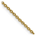 Chisel Stainless Steel Polished Yellow IP-plated 2.3mm Cable Chain
