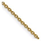 Chisel Stainless Steel Polished Yellow IP-plated 2.3mm Cable Chain