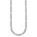 Chisel Stainless Steel Polished 6mm Figaro Chain