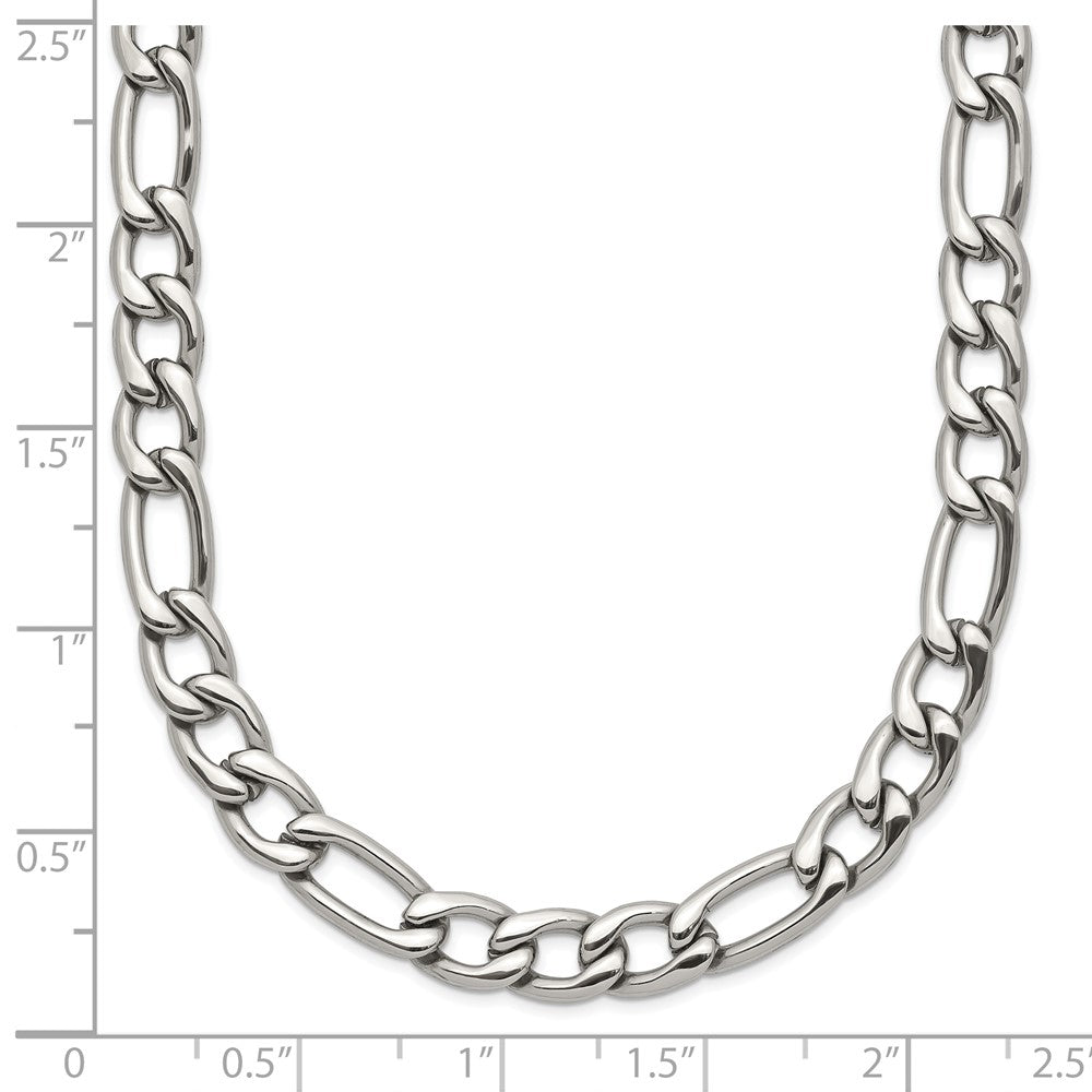 Chisel Stainless Steel Polished 6mm Figaro Chain