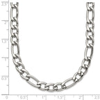 Chisel Stainless Steel Polished 6mm Figaro Chain