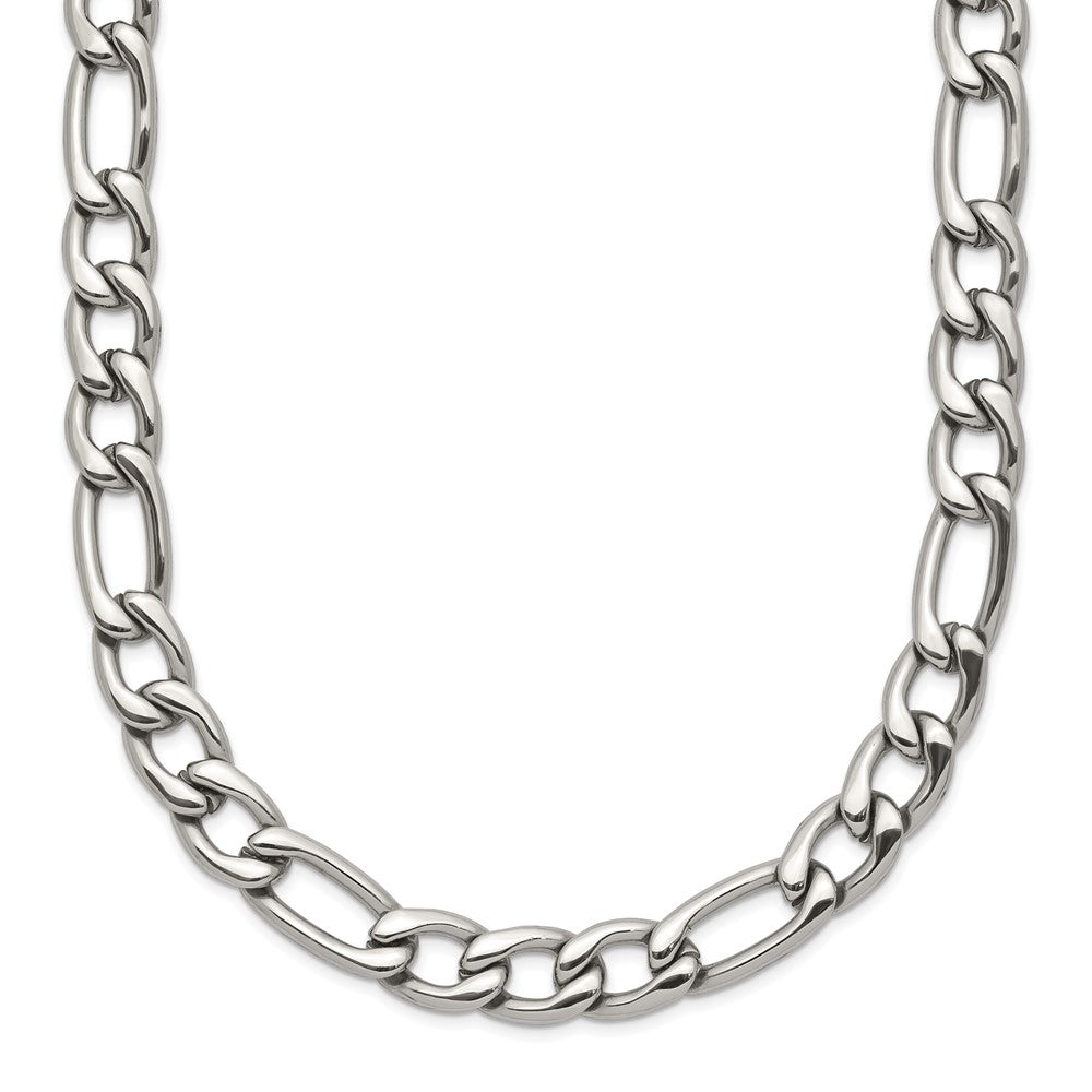 Chisel Stainless Steel Polished 6mm Figaro Chain