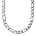 Chisel Stainless Steel Polished 6mm Figaro Chain