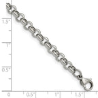 Chisel Stainless Steel Polished 6mm Rolo Chain