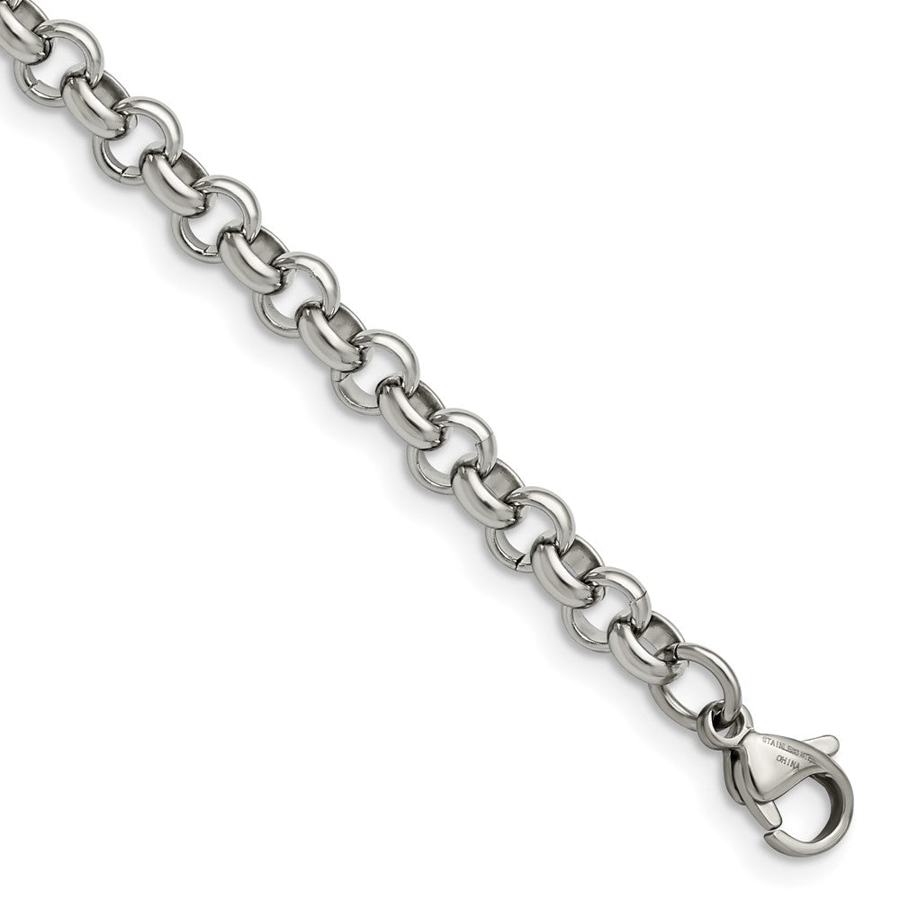 Chisel Stainless Steel Polished 6mm Rolo Chain