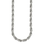 Chisel Stainless Steel Polished and Textured Fancy Rope Chain