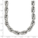 Chisel Stainless Steel Polished and Textured Fancy Rope Chain