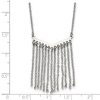 Stainless Steel Polished Multi Chain Dangle 19in Necklace
