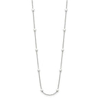 Chisel Stainless Steel Polished Stars on a 35 inch Cable Chain Necklace