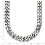 Chisel Stainless Steel Polished Curb Chain Necklace