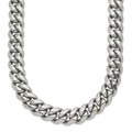 Chisel Stainless Steel Polished Curb Chain Necklace