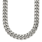 Chisel Stainless Steel Polished Curb Chain Necklace