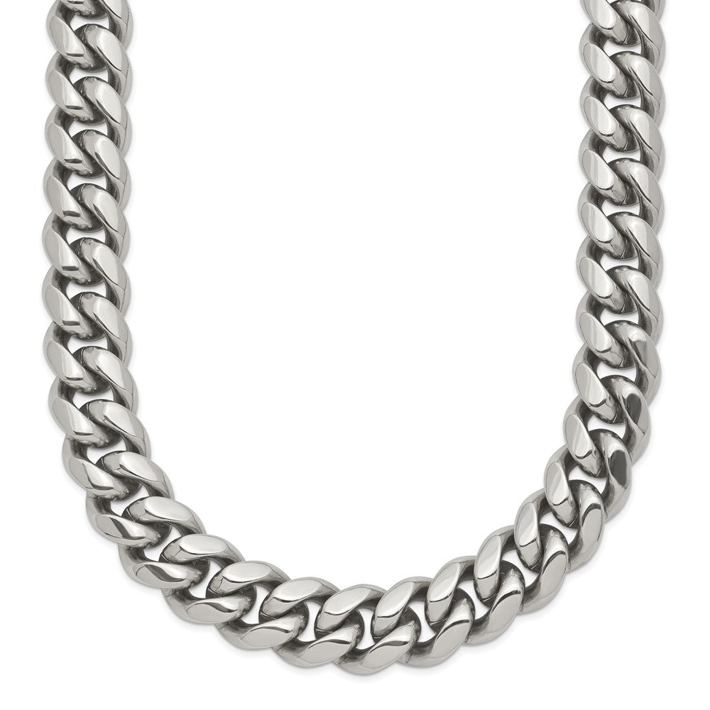 Chisel Stainless Steel Polished Curb Chain Necklace
