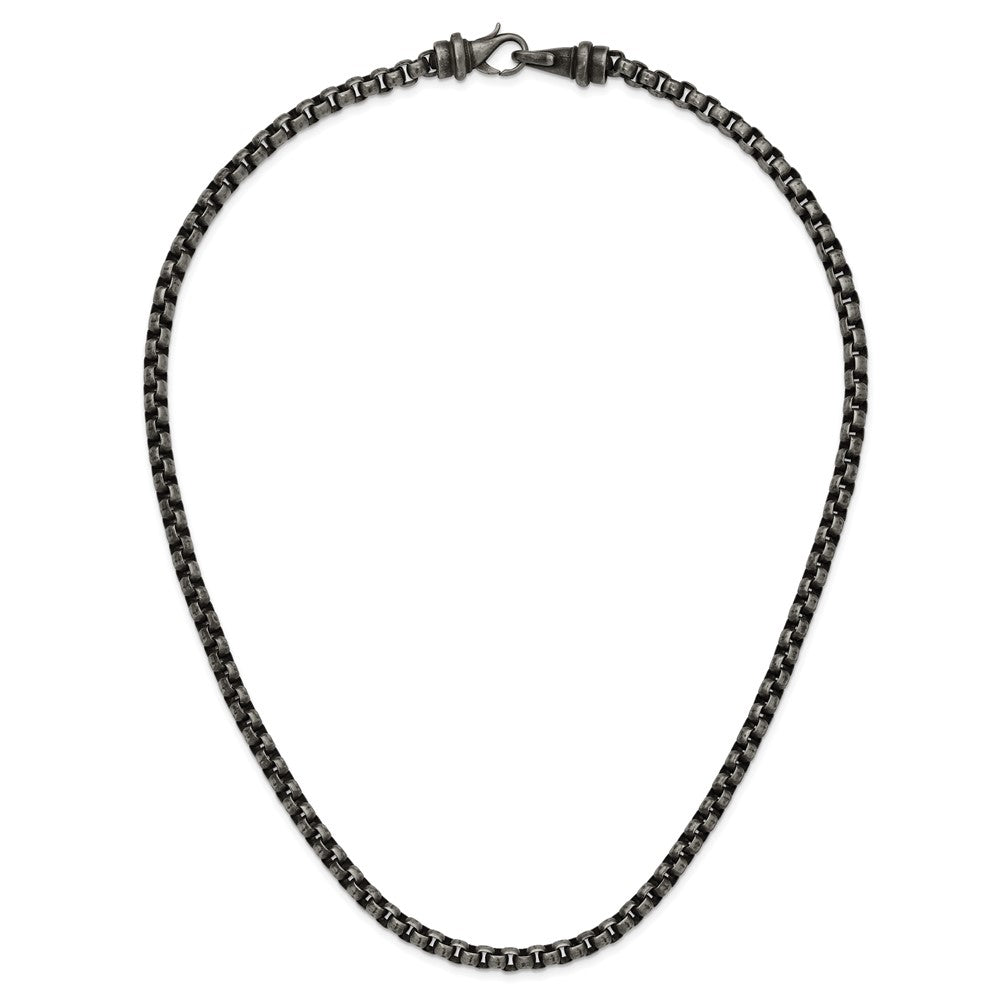 Chisel Stainless Steel Antiqued Box Chain