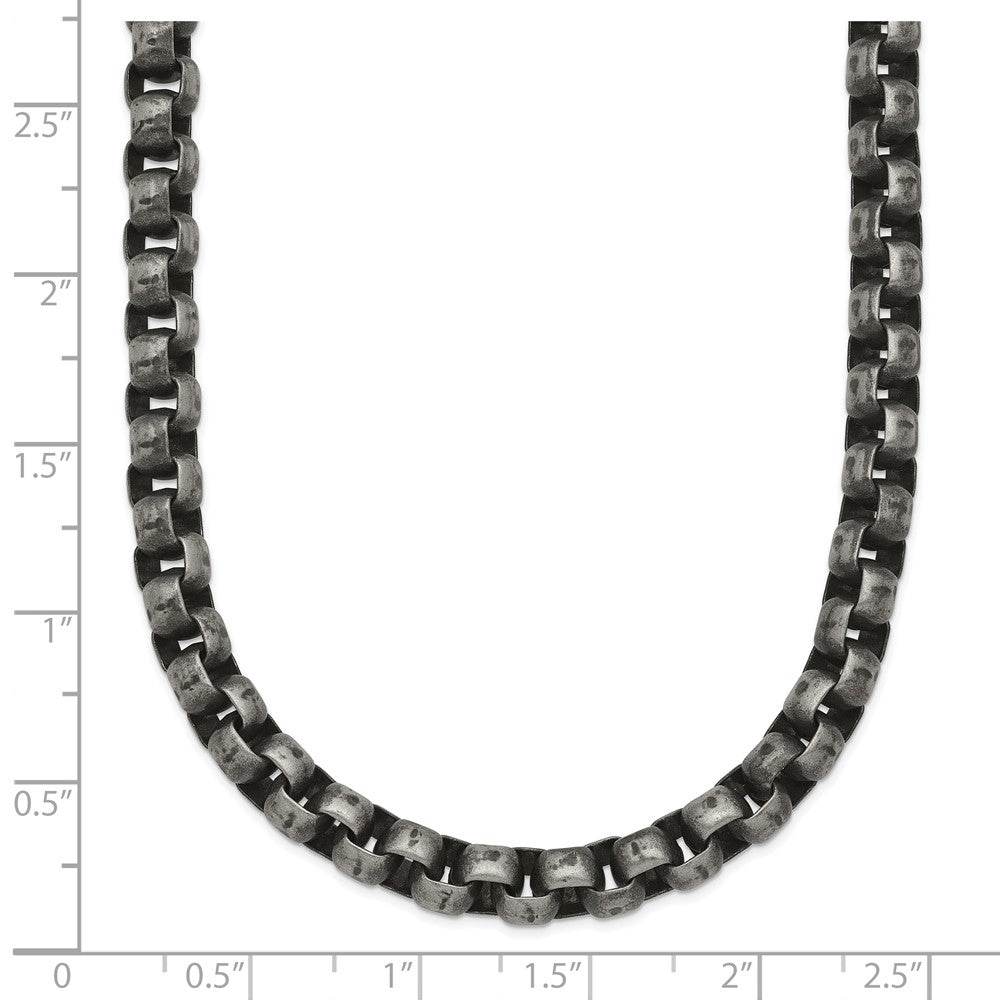 Chisel Stainless Steel Antiqued Box Chain