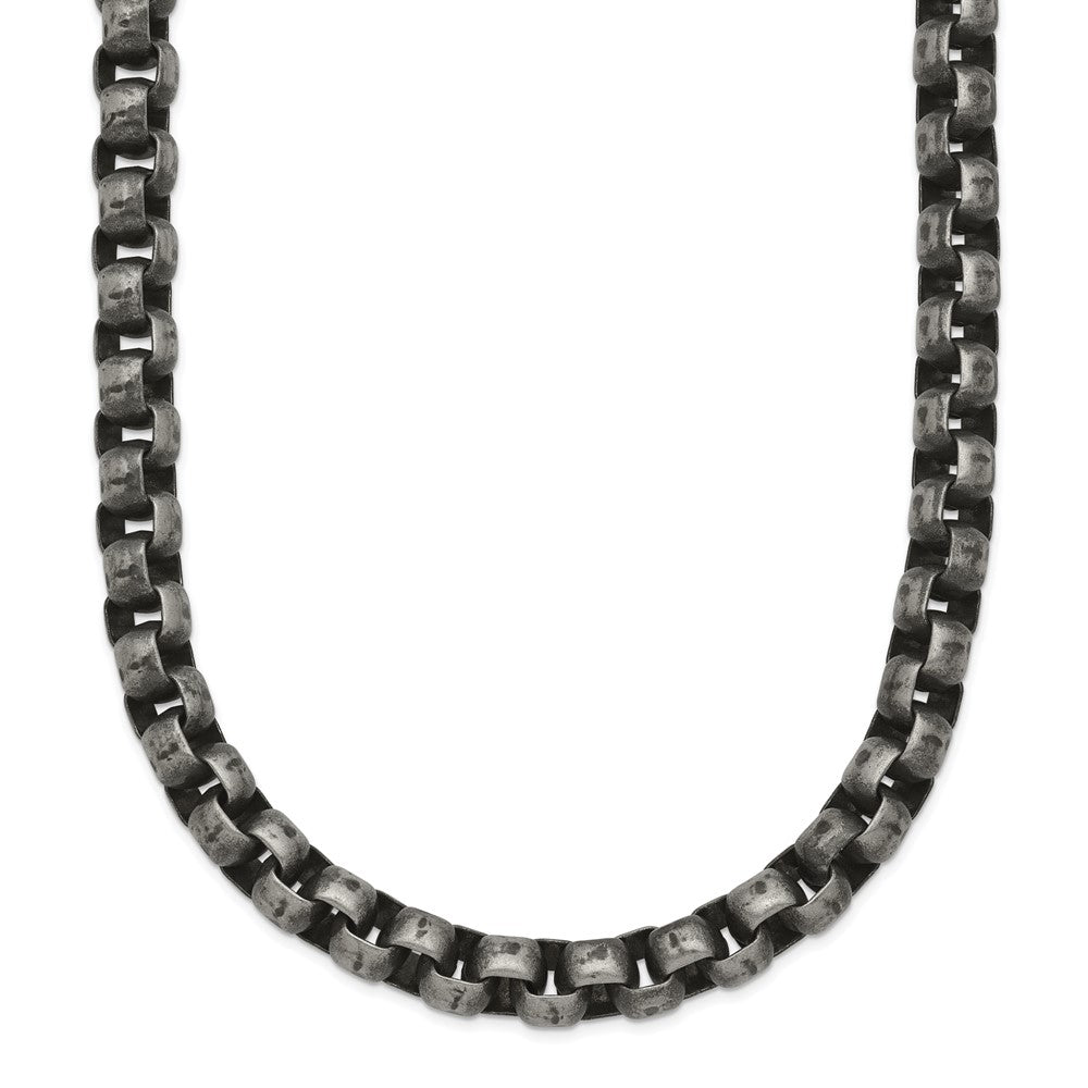 Chisel Stainless Steel Antiqued Box Chain