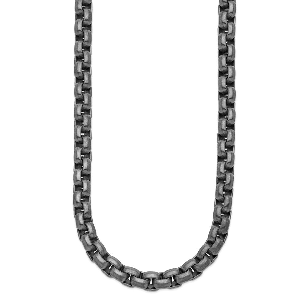 Chisel Stainless Steel Polished Gun Metal IP-plated Box Chain