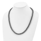 Chisel Stainless Steel Polished Gun Metal IP-plated Box Chain