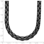 Chisel Stainless Steel Polished Gun Metal IP-plated Box Chain
