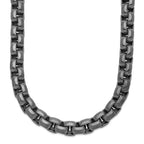 Chisel Stainless Steel Polished Gun Metal IP-plated Box Chain