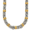 Chisel Stainless Steel Polished Yellow IP-plated Byzantine 24 inch Necklace