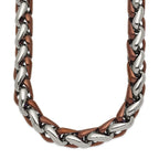 Chisel Stainless Steel Polished Brown IP-plated Necklace